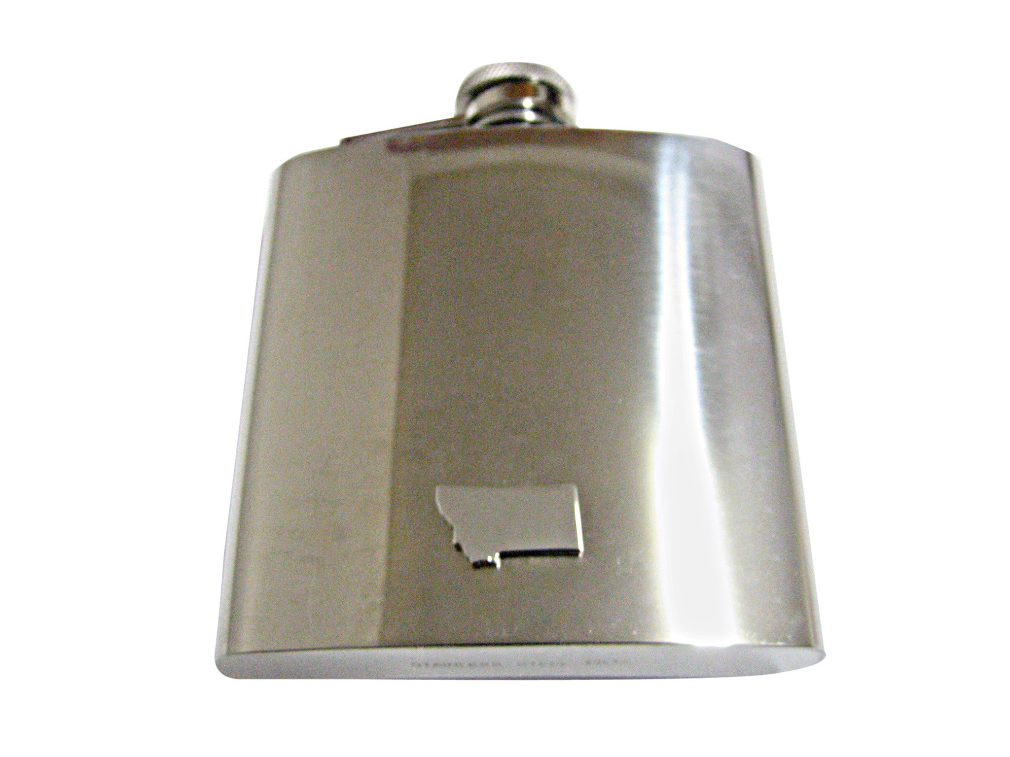 Montana State Map Shape 6 Oz. Stainless Steel Flask