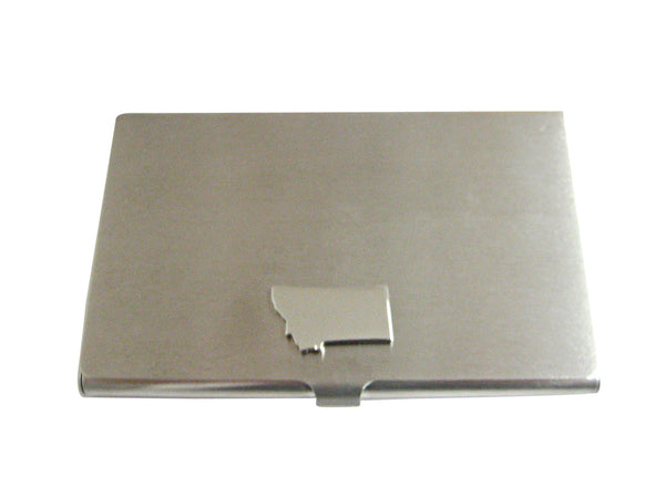 Montana State Map Shape Business Card Holder