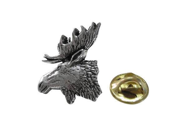 Moose Head Lapel Pin