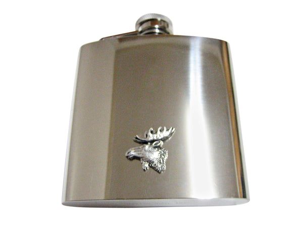 Moose Head 6 Oz. Stainless Steel Flask