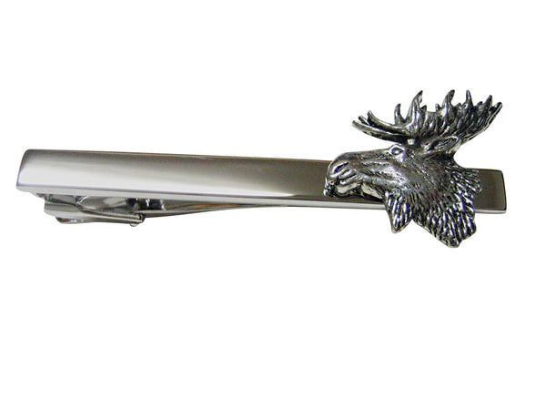 Moose Head Square Tie Clip