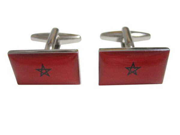 Morocco Flag Cufflinks