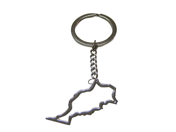 Morocco Map Outline Keychain