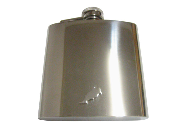 Morocco Map Shape Pendant 6 Oz. Stainless Steel Flask