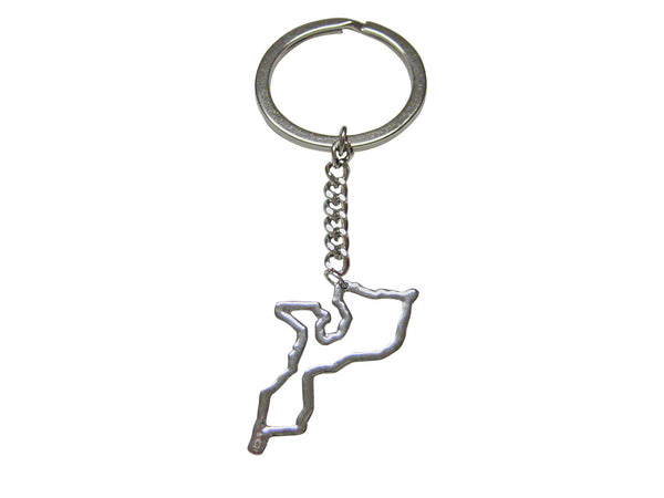 Mozambique Map Outline Keychain