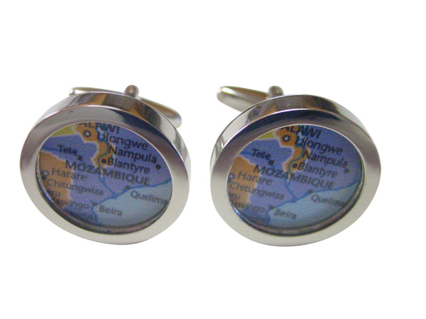 Mozambique Map Cufflinks