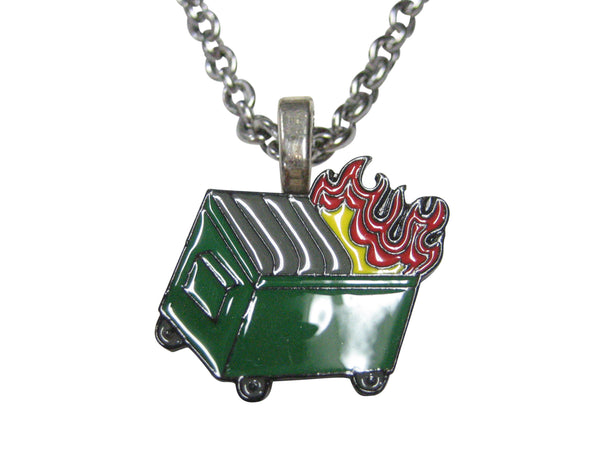 My Life Is A Dumpster Fire Pendant Necklace