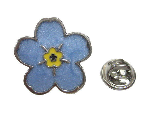 Myosotis Sylvatica Forget Me Not Flower Lapel Pin