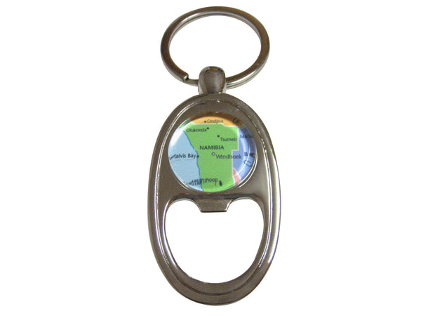 Namibia Map Key Chain Bottle Opener