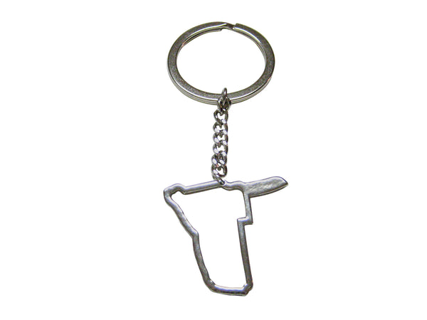 Namibia Map Outline Keychain