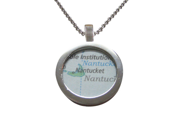 Nantucket Map Pendant Necklace