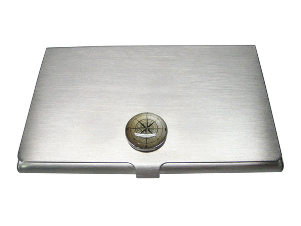 Nautical Compass Navigation Business Card Holder