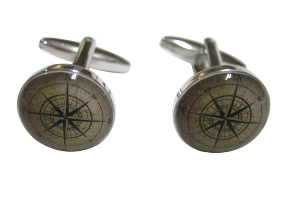 Nautical Compass Navigation Cufflinks
