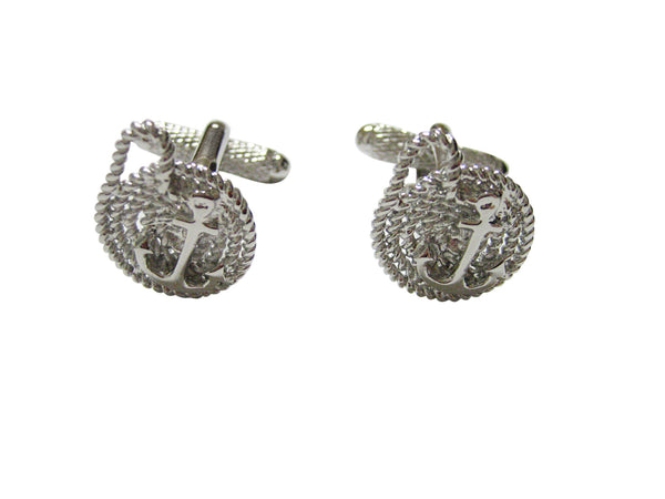 Nautical Rope and Anchor Cufflinks