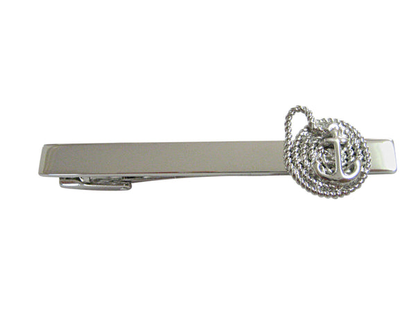Nautical Rope and Anchor Square Tie Clip