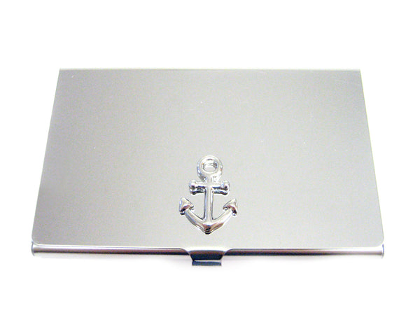 Business Card Holder with Nautical Anchor Pendant