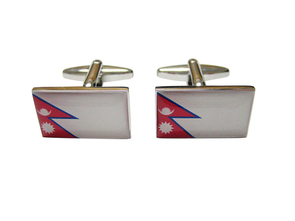 Nepal Flag Cufflinks