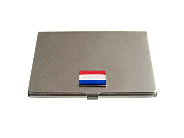 Netherlands Flag Pendant Business Card Holder