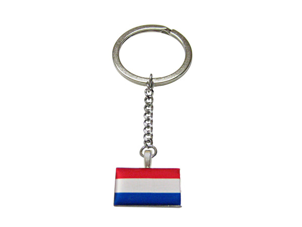 Netherlands Flag Pendant Keychain