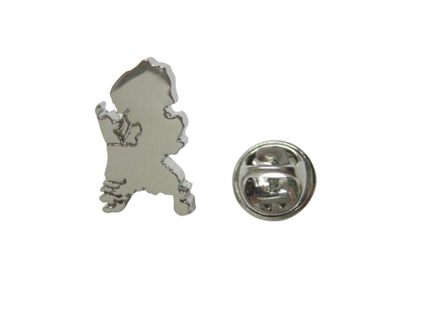 Netherlands Map Shape Lapel Pin