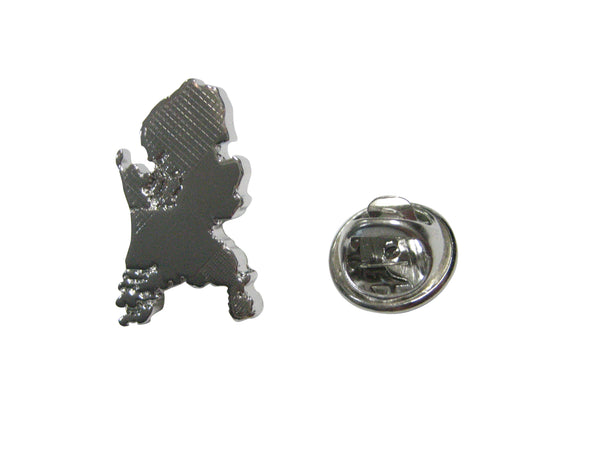Netherlands Map Shape and Flag Design Lapel Pin
