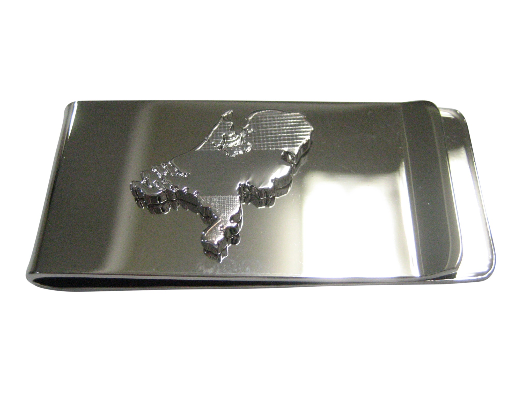 Netherlands Map Shape and Flag Design Money Clip