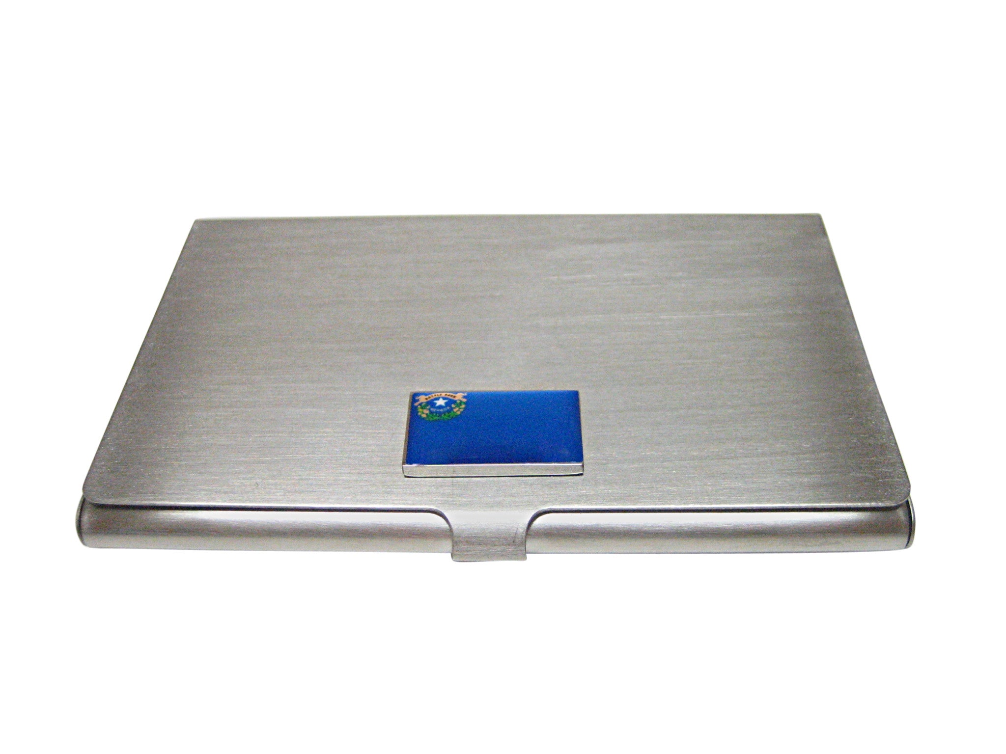 Nevada State Flag Pendant Business Card Holder