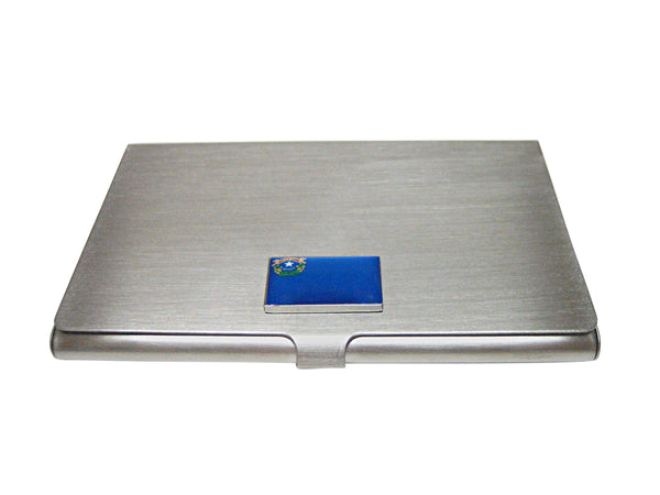 Nevada State Flag Pendant Business Card Holder
