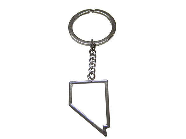 Nevada State Map Outline Keychain