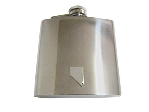 Nevada State Map Shape 6 Oz. Stainless Steel Flask
