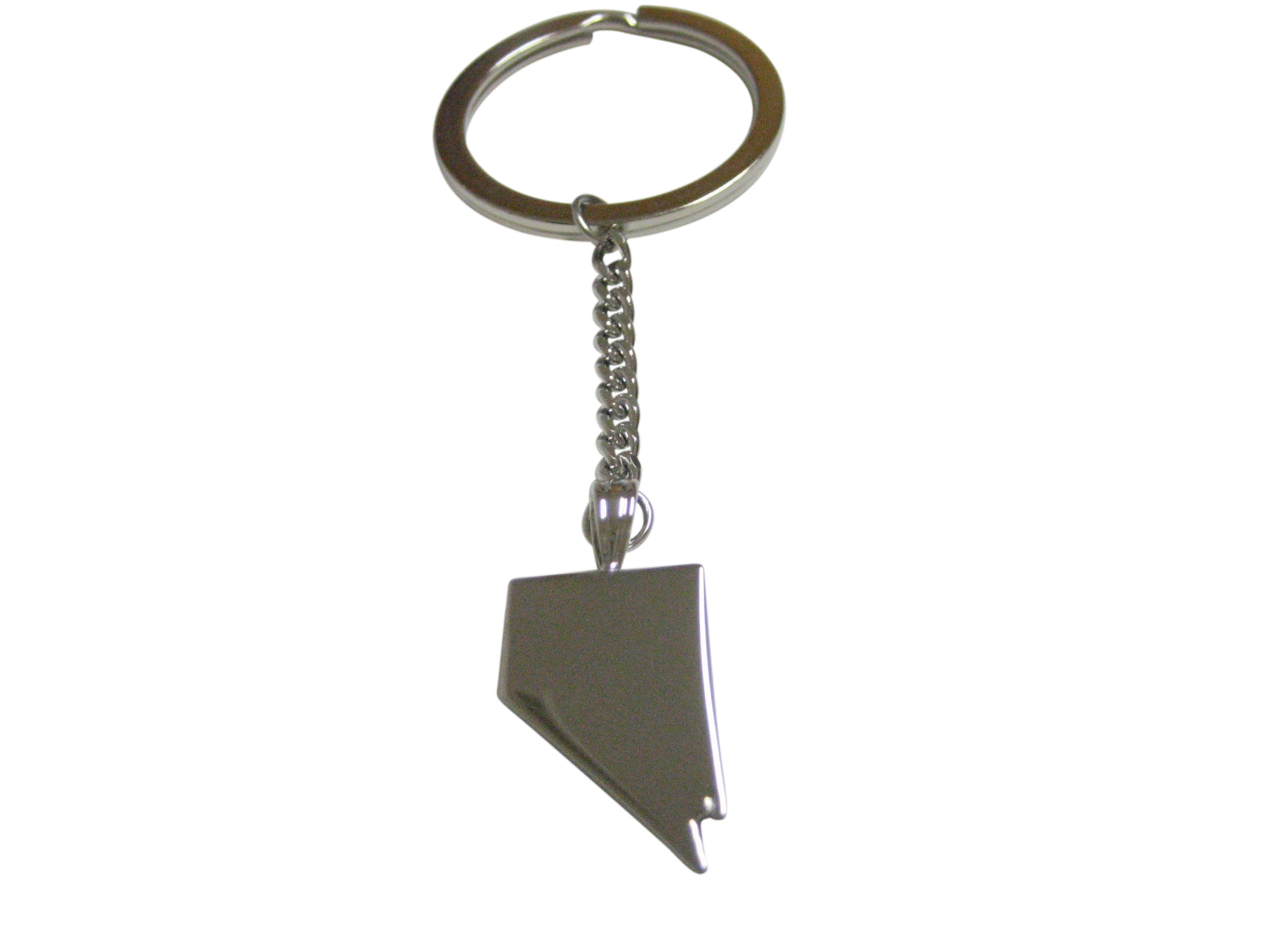 Nevada State Map Shape Pendant Keychain