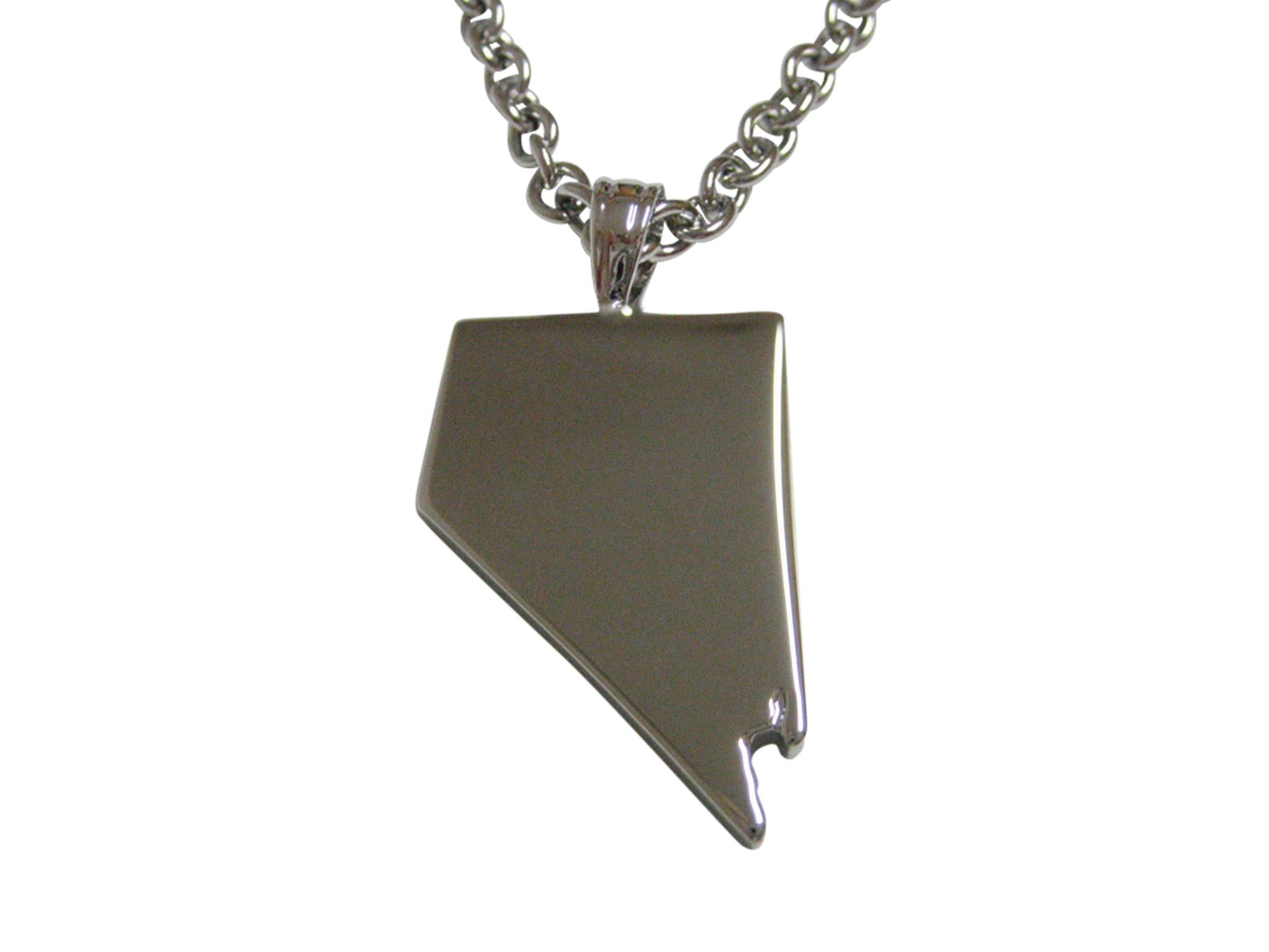Nevada State Map Shape Pendant Necklace