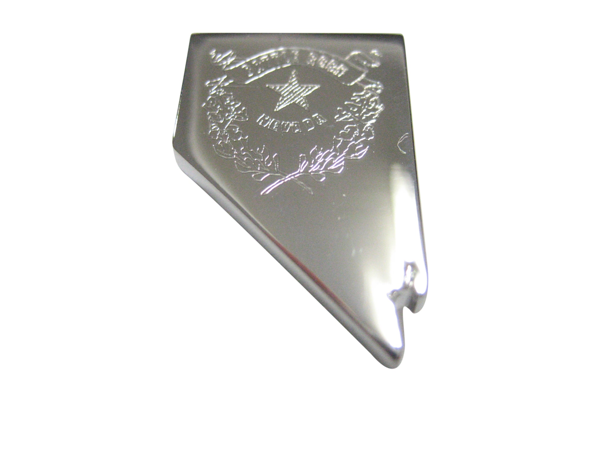 Nevada State Map Shape and Flag Design Magnet