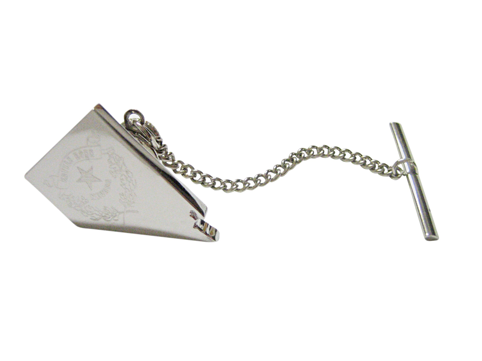 Nevada State Map Shape and Flag Design Tie Tack