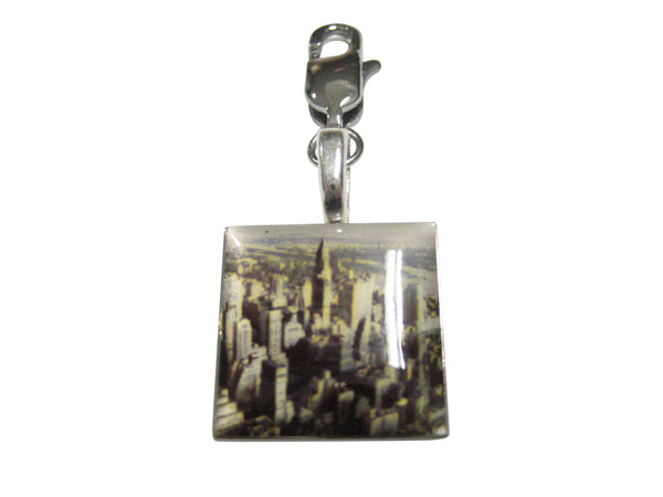 New York City Skyline Pendant Zipper Pull Charm