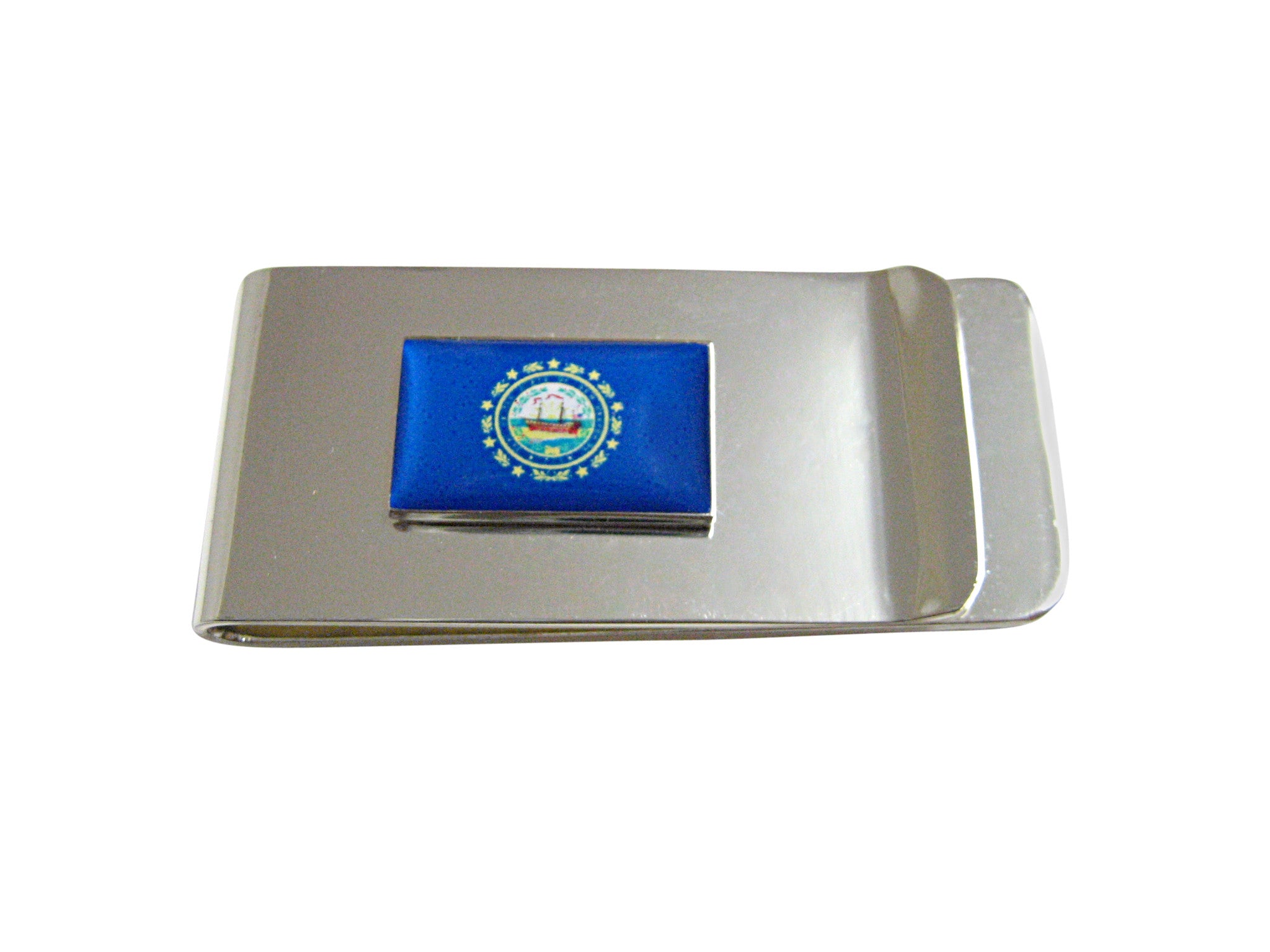 New Hampshire State Flag Pendant Money Clip