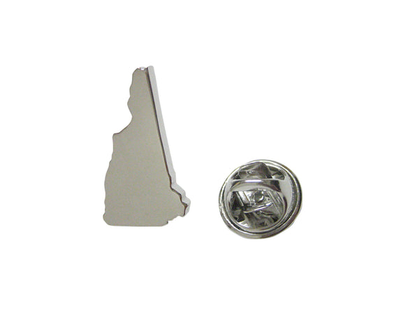 New Hampshire State Map Shape Lapel Pin