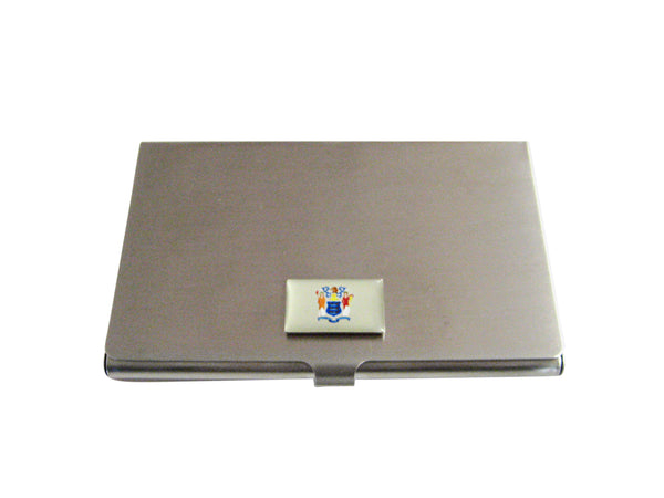 New Jersey State Flag Business Card Holder
