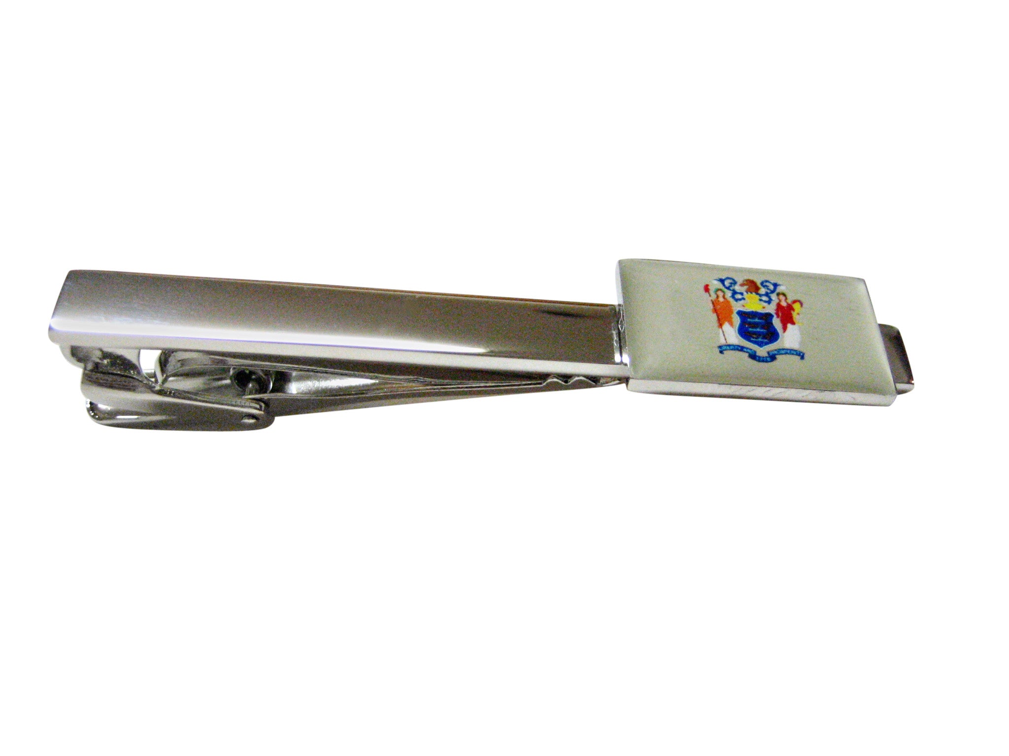 New Jersey State Flag Square Tie Clip