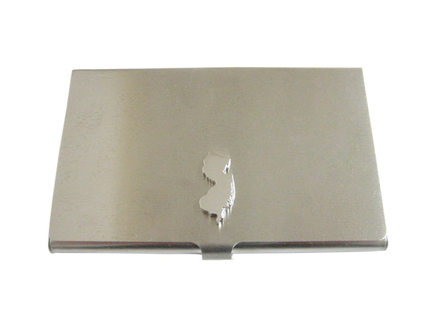 New Jersey State Map Shape Business Card Holder
