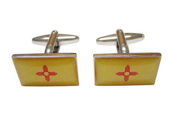 New Mexico State Flag Cufflinks