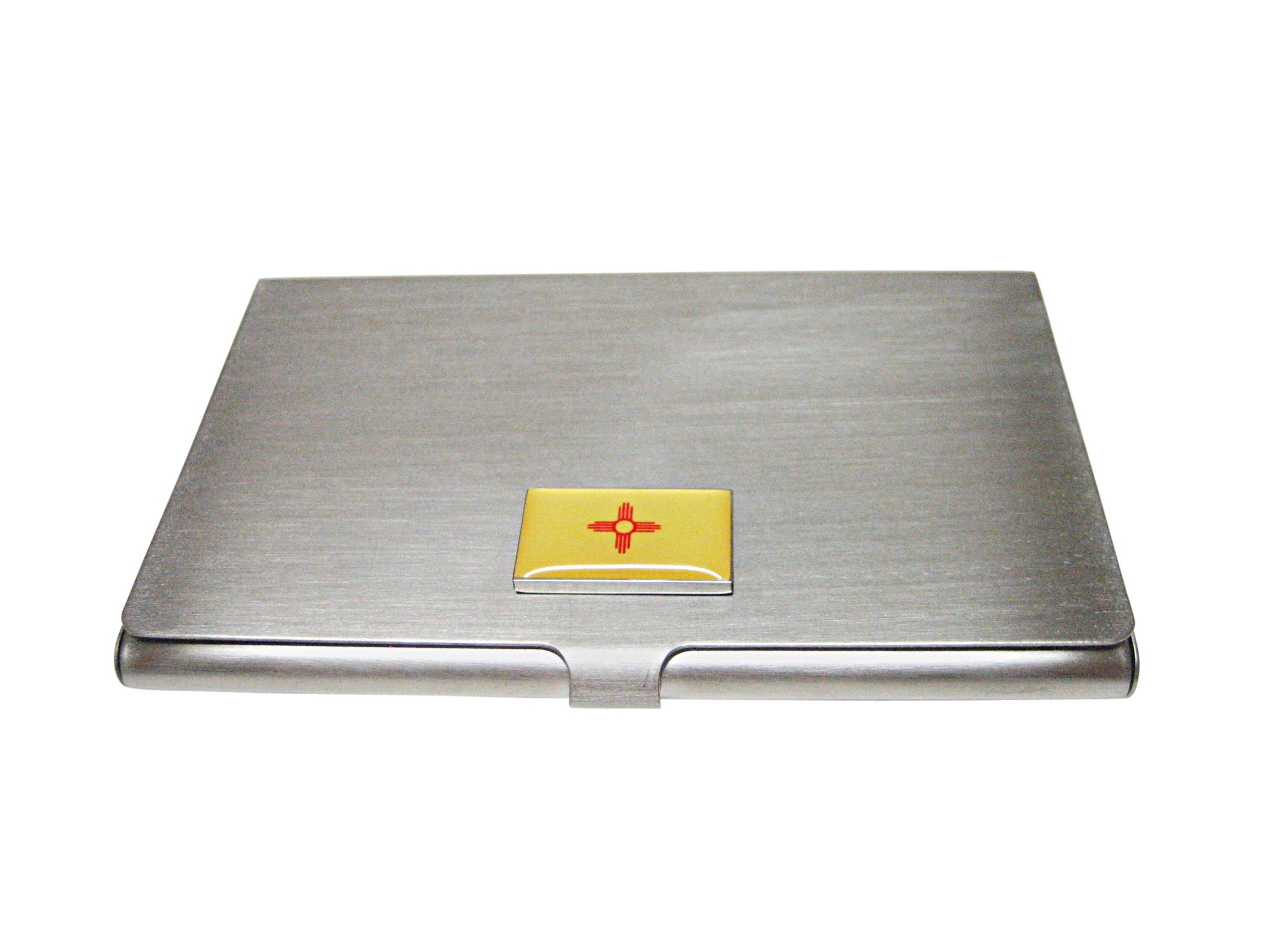 New Mexico State Flag Pendant Business Card Holder