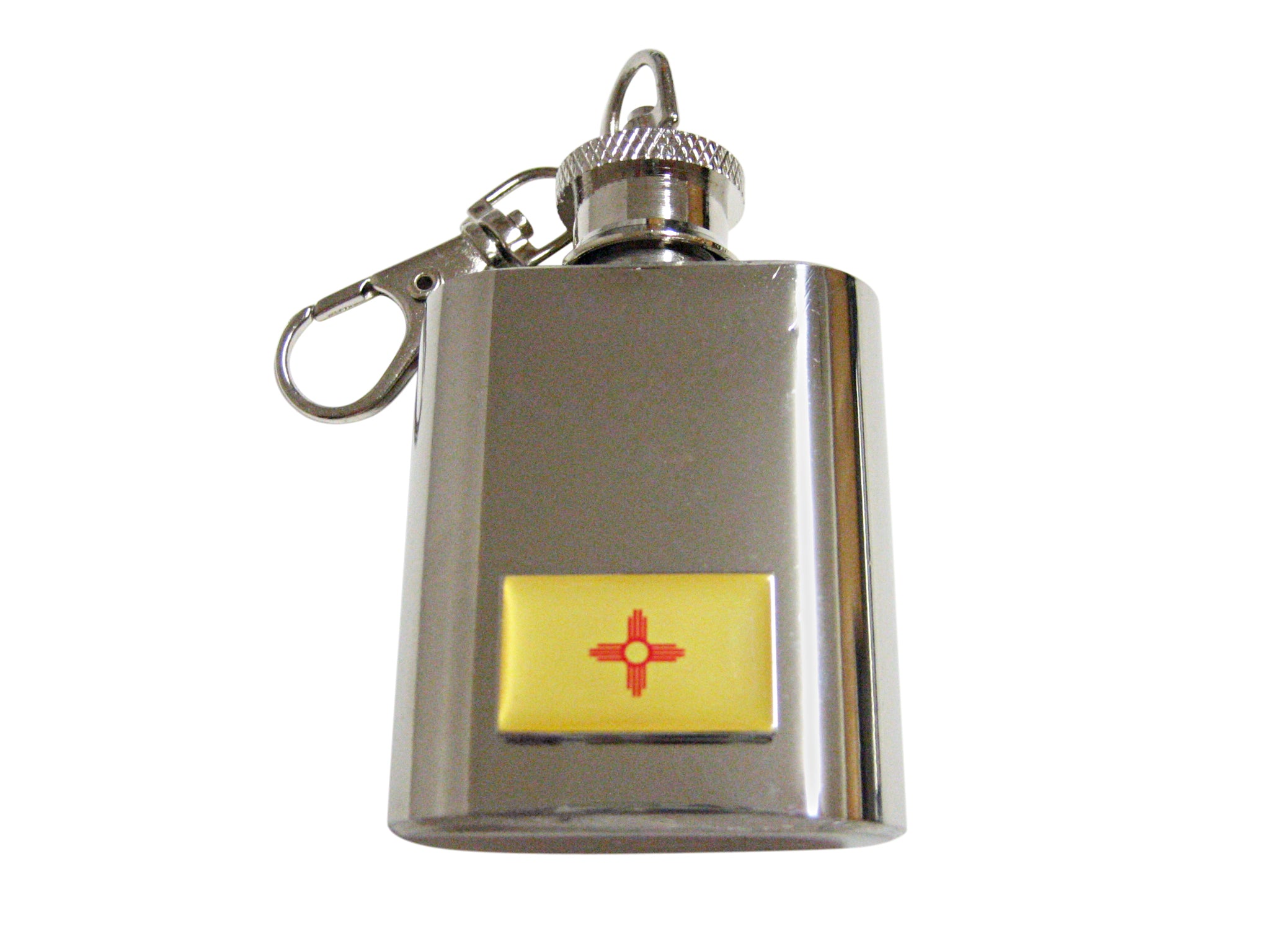 New Mexico State Flag Pendant Keychain Flag