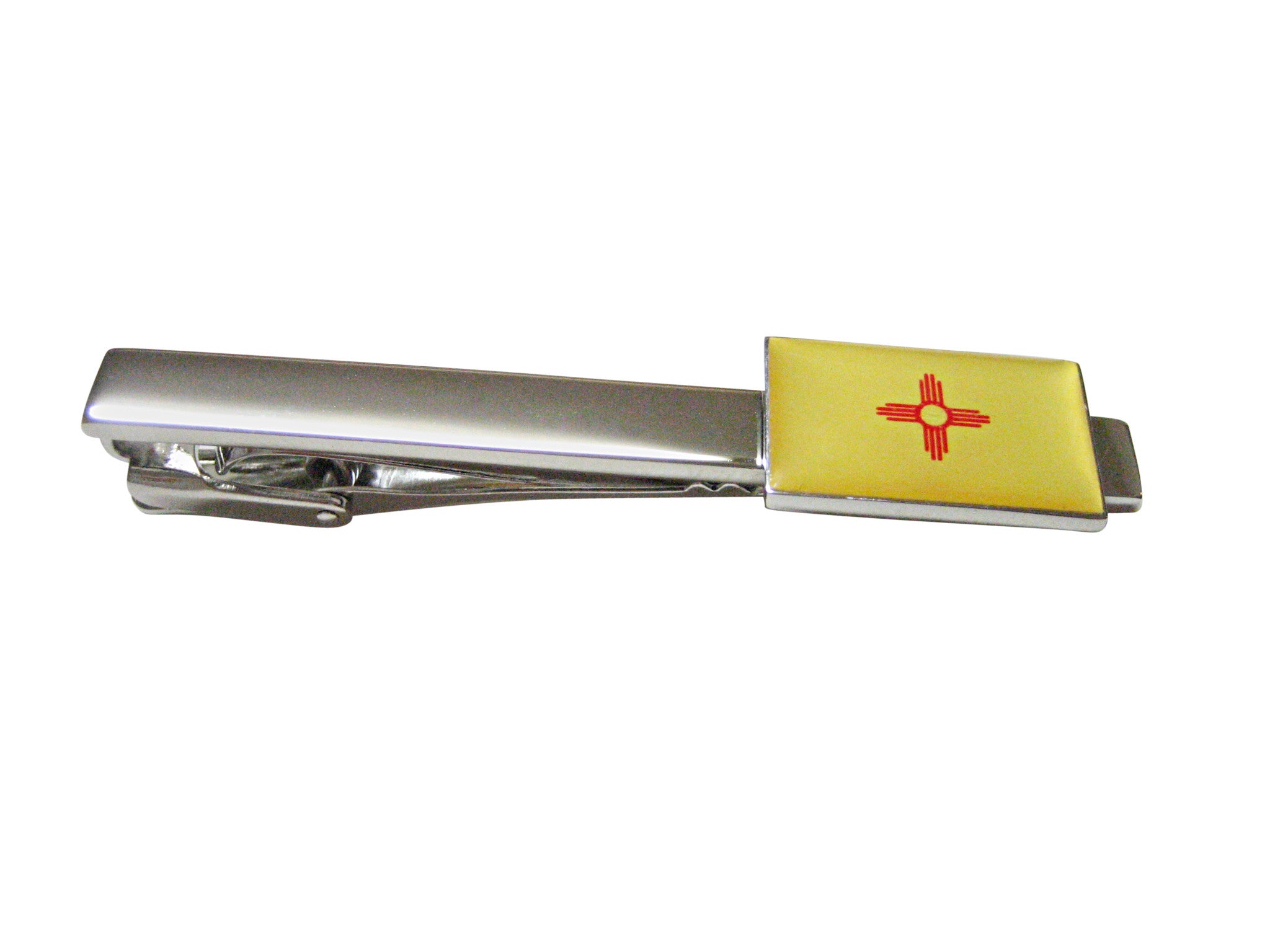 New Mexico State Flag Square Tie Clip