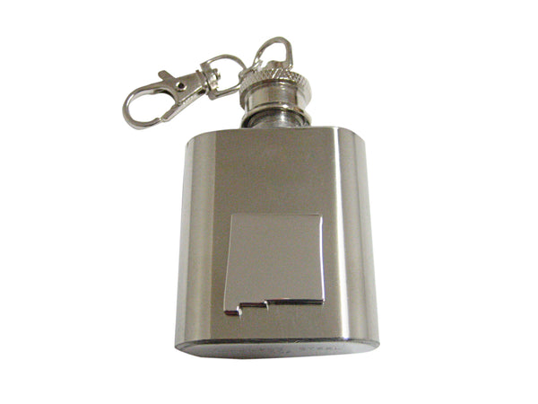New Mexico State Map Shape 1oz Keychain Flask