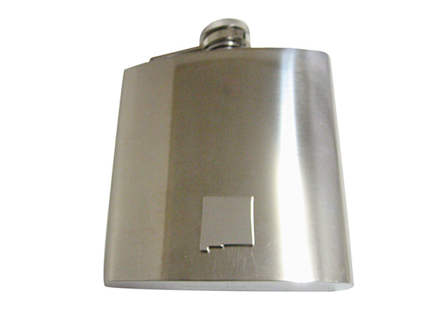 New Mexico State Map Shape 6 Oz. Stainless Steel Flask