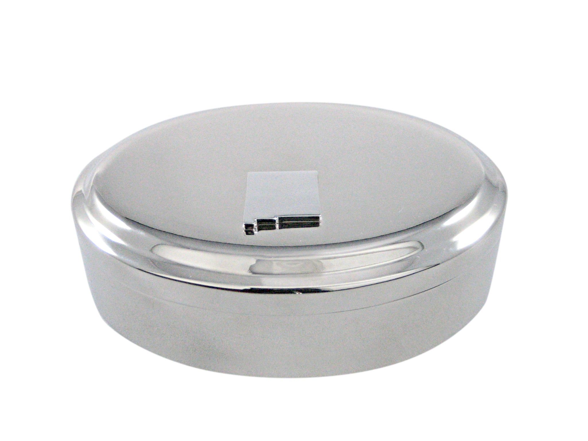 New Mexico State Map Shape Pendant Oval Trinket Jewelry Box