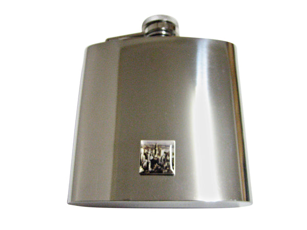 New York City Skyline 6 Oz. Stainless Steel Flask