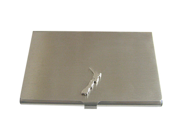 New Zealand Map Shape Business Card Holder