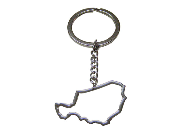 Niger Map Outline Keychain